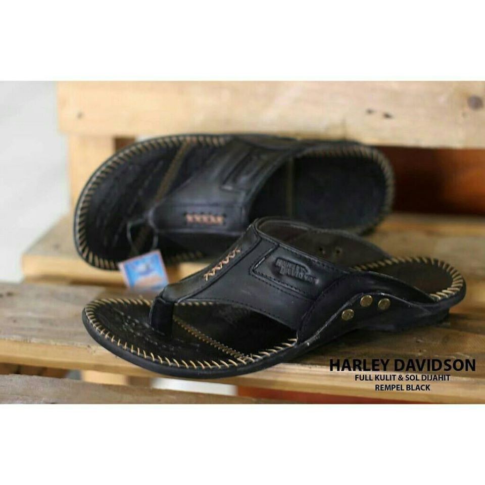 Sandal Kulit / Sandal Pria / Harley Davidson