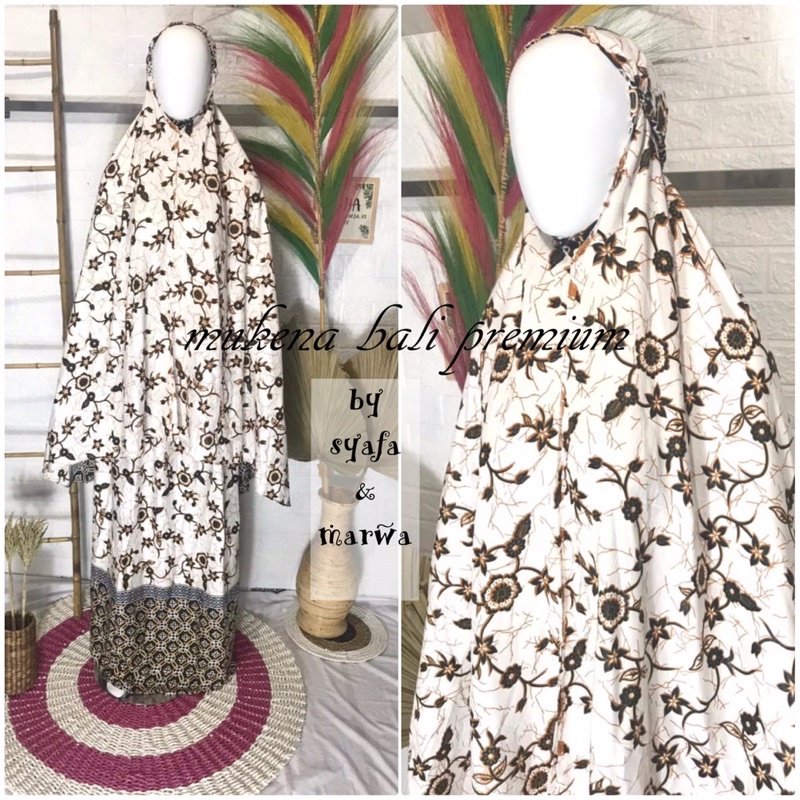 mukena dewasa bali motif batik premium/mukena bali dewasa