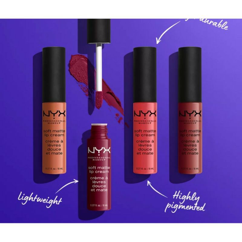 NYX Professional MakeUp Soft Matte Lip Cream SMLC25 BUDAPEST Matte Lipstik