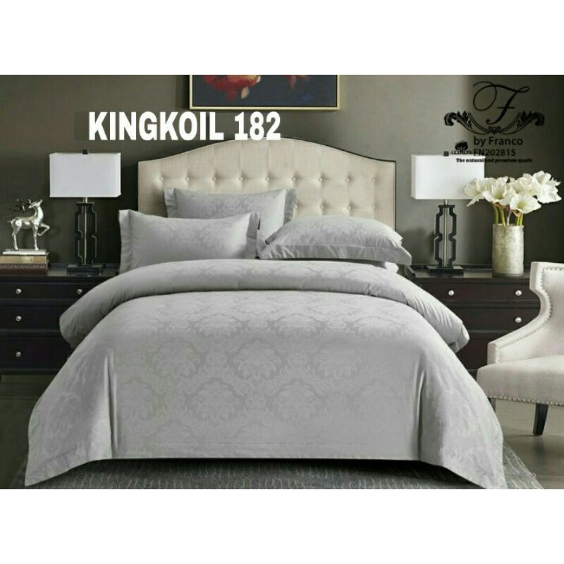 Sprei Katun KingKoil & Bedcover Uk. 160x200x30