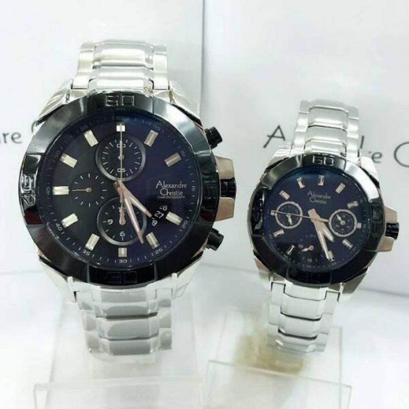 JAM TANGAN PRIA/WANITA COUPLE ALEXANDRE CHRISTIE 6224 AC6224 AC6224MC ORIGINAL GARANSI RESMI