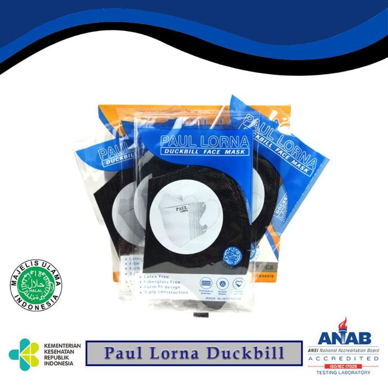 Masker Duckbill dewasa n Kids Paul Lorna isi 50 pcs Kemenkes