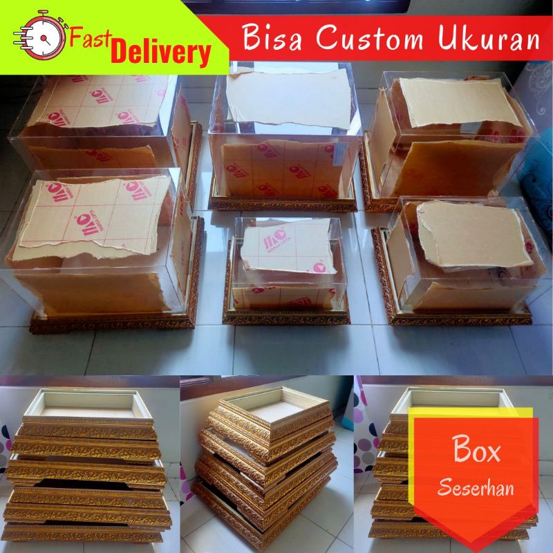 KOTAK HANTARAN | BOX SESERAHAN AKRILIK | KUALITAS PREMIUM | BISA CUSTOM DESIGN