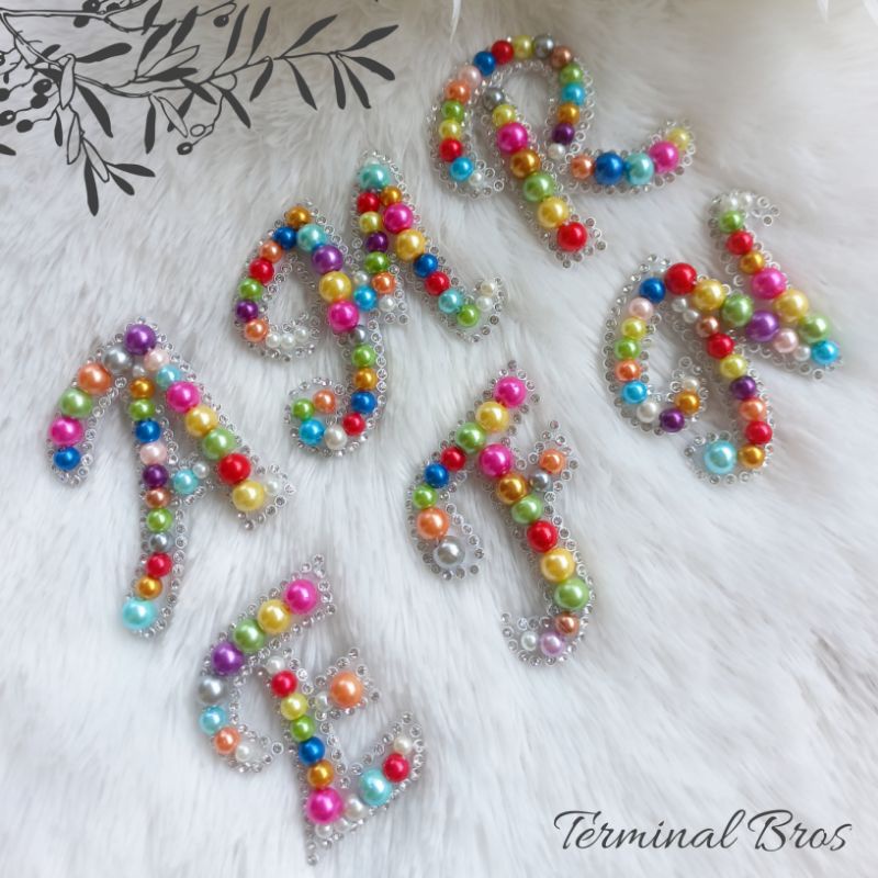BROSS HURUF MUTIARA / BROSS HURUF HANDMADE