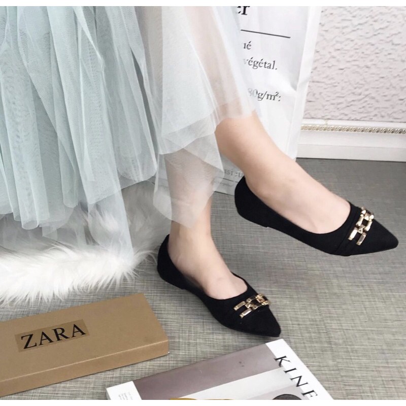 flatshoes wanita za23128 import realpict