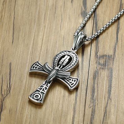 Exotic Egyptian Life Cross Pendant Eternal Life Symbol Stainless Steel Anka Egyptian Style