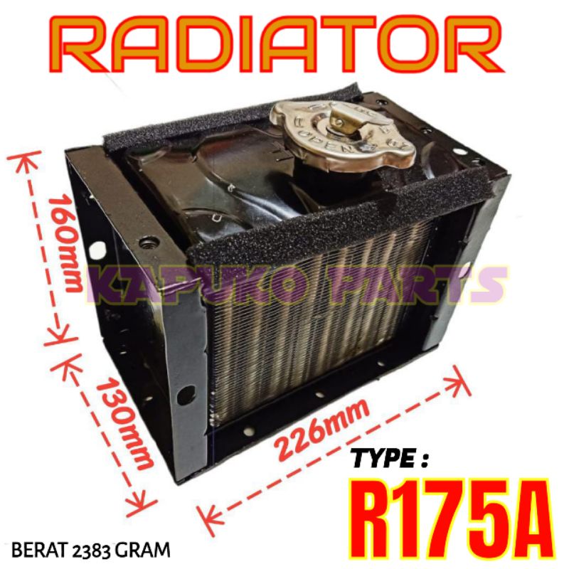 R175A RADIATOR MESIN DIESEL 7.5-8PK