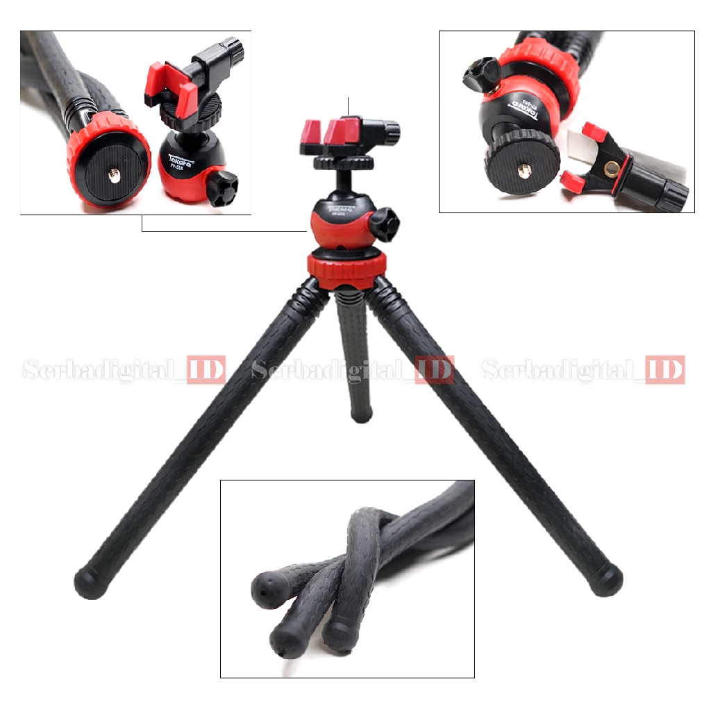 Takara Tripod Mini FP-555 Ballhead Gorillapod Camera DSLR/Smartphone-5