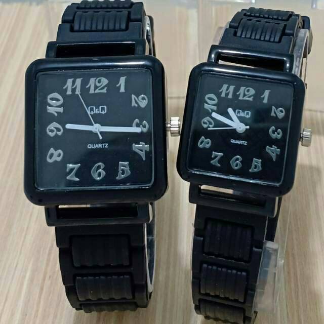 Cod Bayar Ditempat Jam Tangan Pria/Wanita Q&amp;Q Kotak Angka / Ready 6 Warna