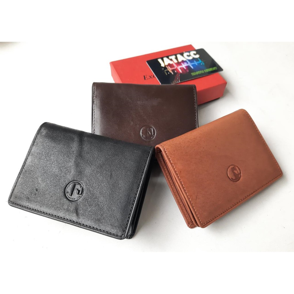 Dompet Kartu Kulit Asli Pria Wanita Card Holder ( D KULIT MINI )