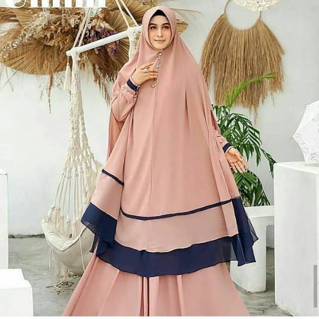 GAMIS NIBRAS BASIC NBC 01 HITAM BAHAN MOSCREPE POLOS CANTIK ADEM BUSUI FRIENDLY MURAH STYLE CASUAL