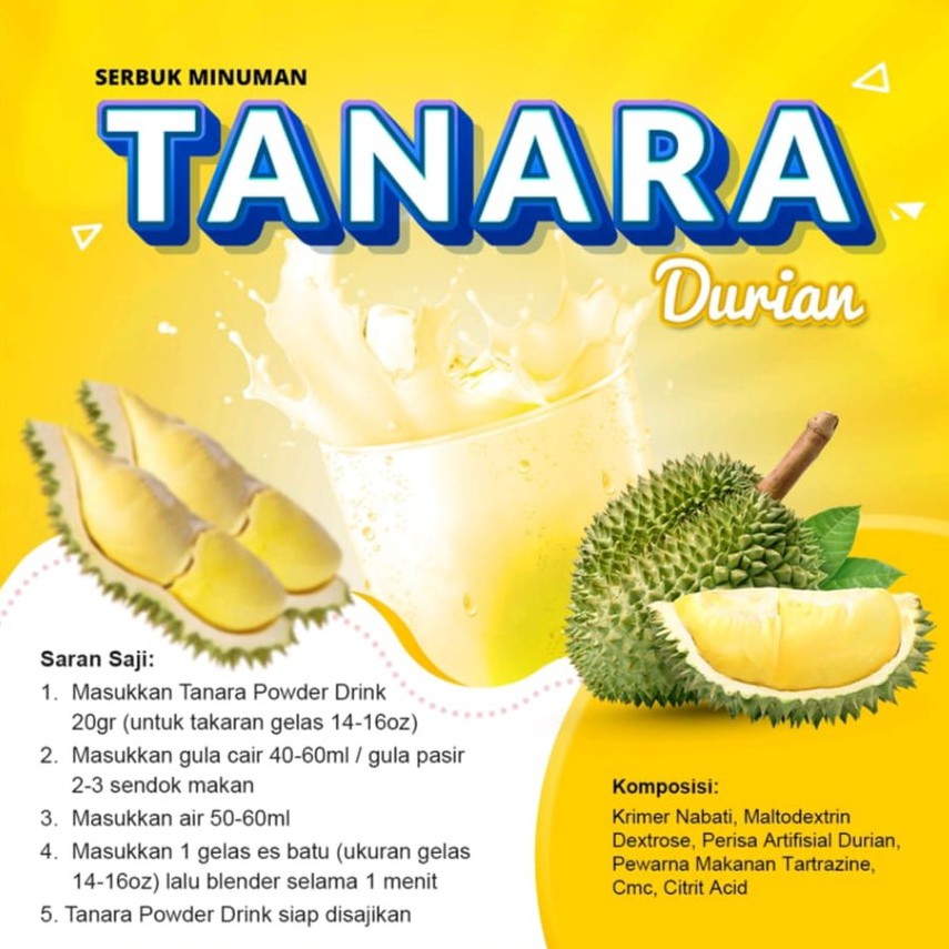 

Serbuk Rasa Durian 1Kg - Bubuk Minuman Bubble dan Thai Tea Premium Quality - Gudang bubuk