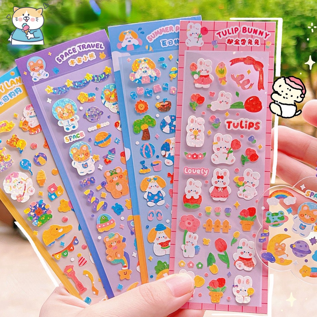 

Hand Account Sticker Keychain Idol Photo Card with Ins Sticker Card Decoration DIY Decorasi Keychain