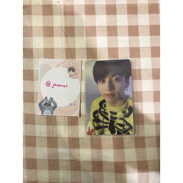 Photocard PC JK jungkook persona 4 (booked)