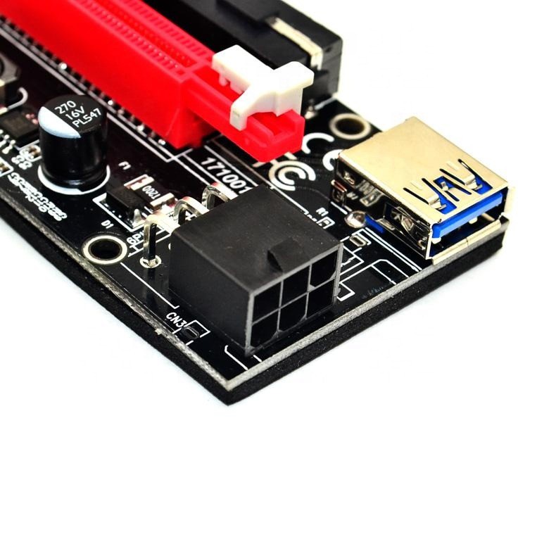 Riser PCIE 1x to 16x USB3.0 Card For Mining High Quality PCIE Riser Card