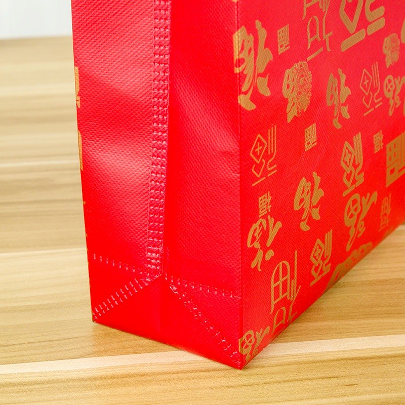 Kantong Fu Imlek Besar Gift Bag Merah Fuk Hoki Souvenir Shopping Bag