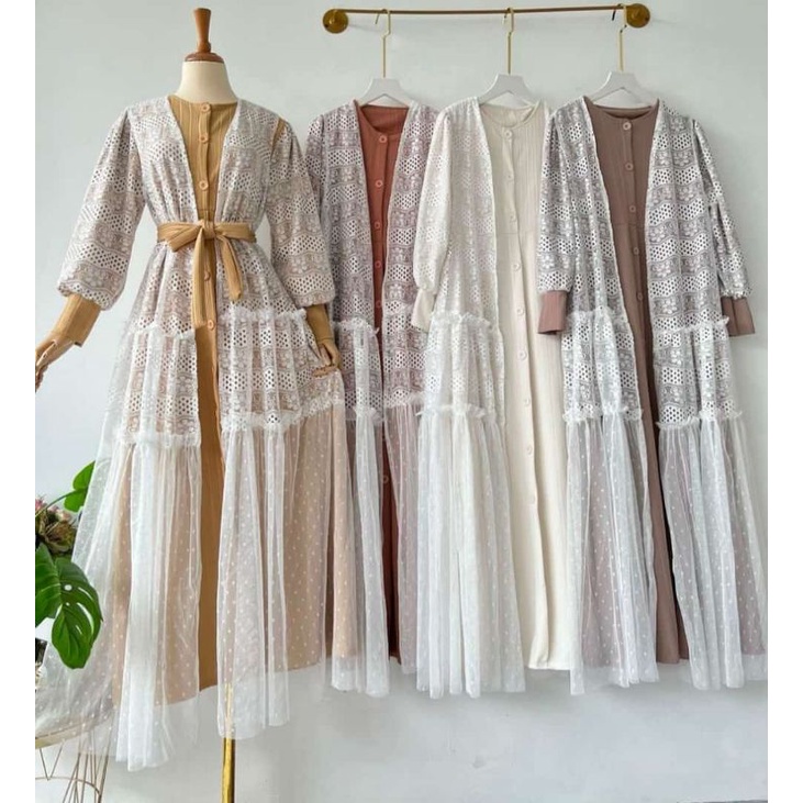 GAMIS PAPERMEA ORIGINAL / MODEL INNER KANCING / OUTER PUTIH