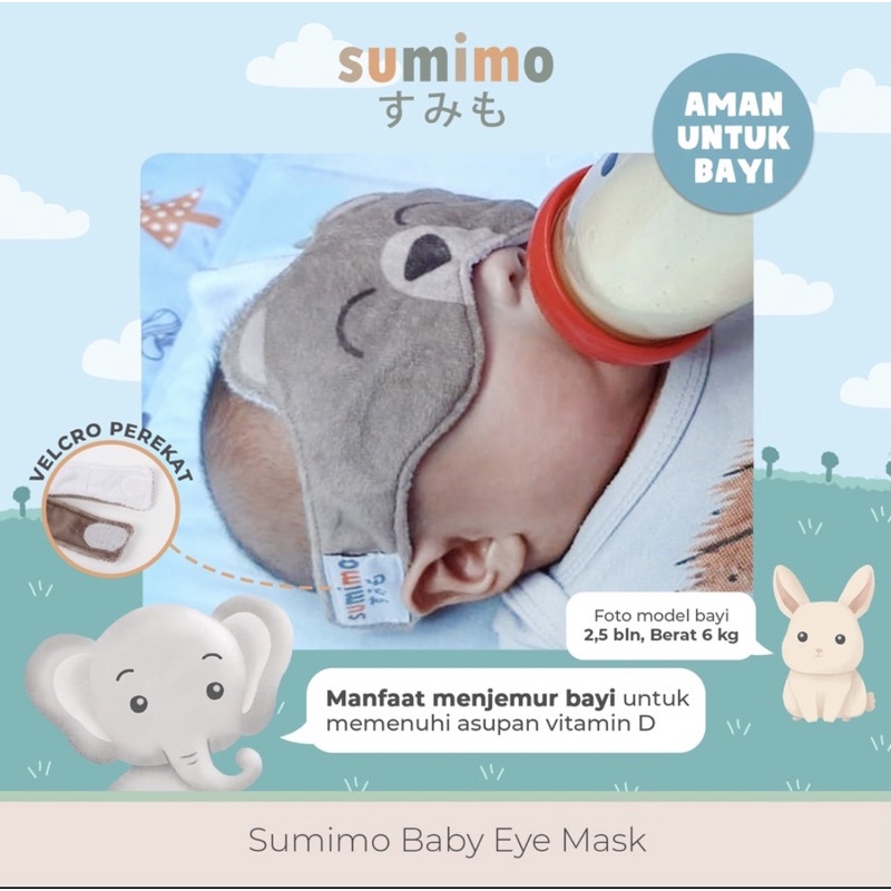 Sumimo Baby Eye Mask / Penutup Mata Masker Mata Bayi