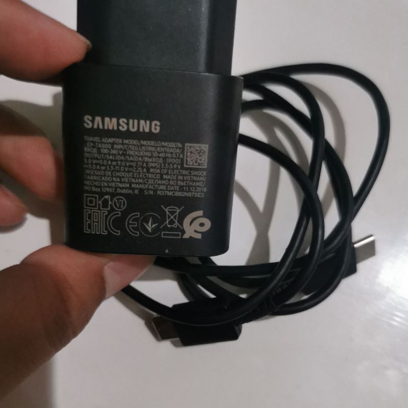 charger Samsung s20 s20pluss Copotan Bekas Original