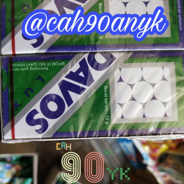 

Permen LEGEND pedes/mint 5PCS DAVOS LUX Ijo kotak .KembangGula DAPROS.MURAH