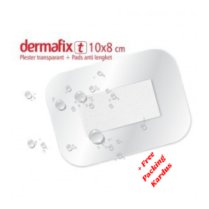 Dermafix T 10 x 8cm Onemed Plester Luka Transparan Plester Luka Anti Air Plester Anti Lengket P3K