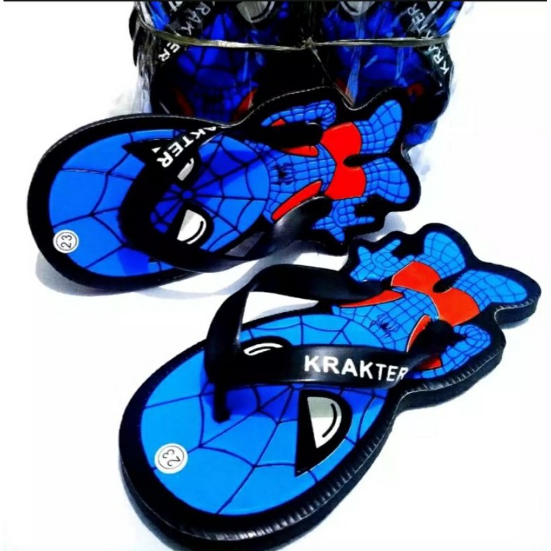 Arkn-SandaL anak kalakter Spidermen Cod bayar di tempat