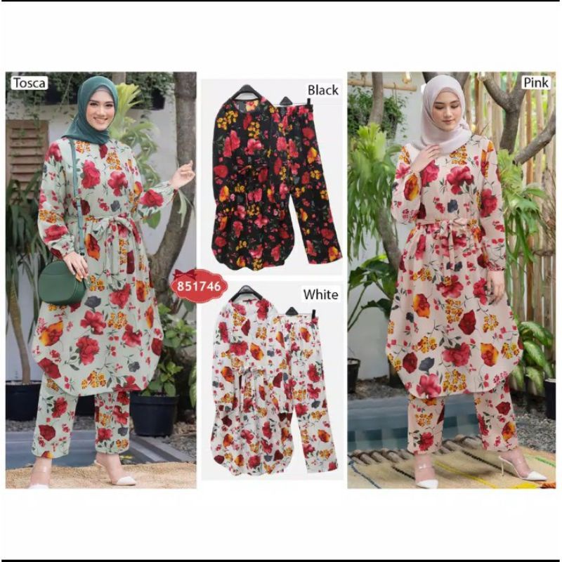 BAJU LEBARAN SETELAN NAGITA SLAVINA BY EXTU / SETELAN WOLLPEACH / SETELAN CELANA NAGITA / SETELAN BU