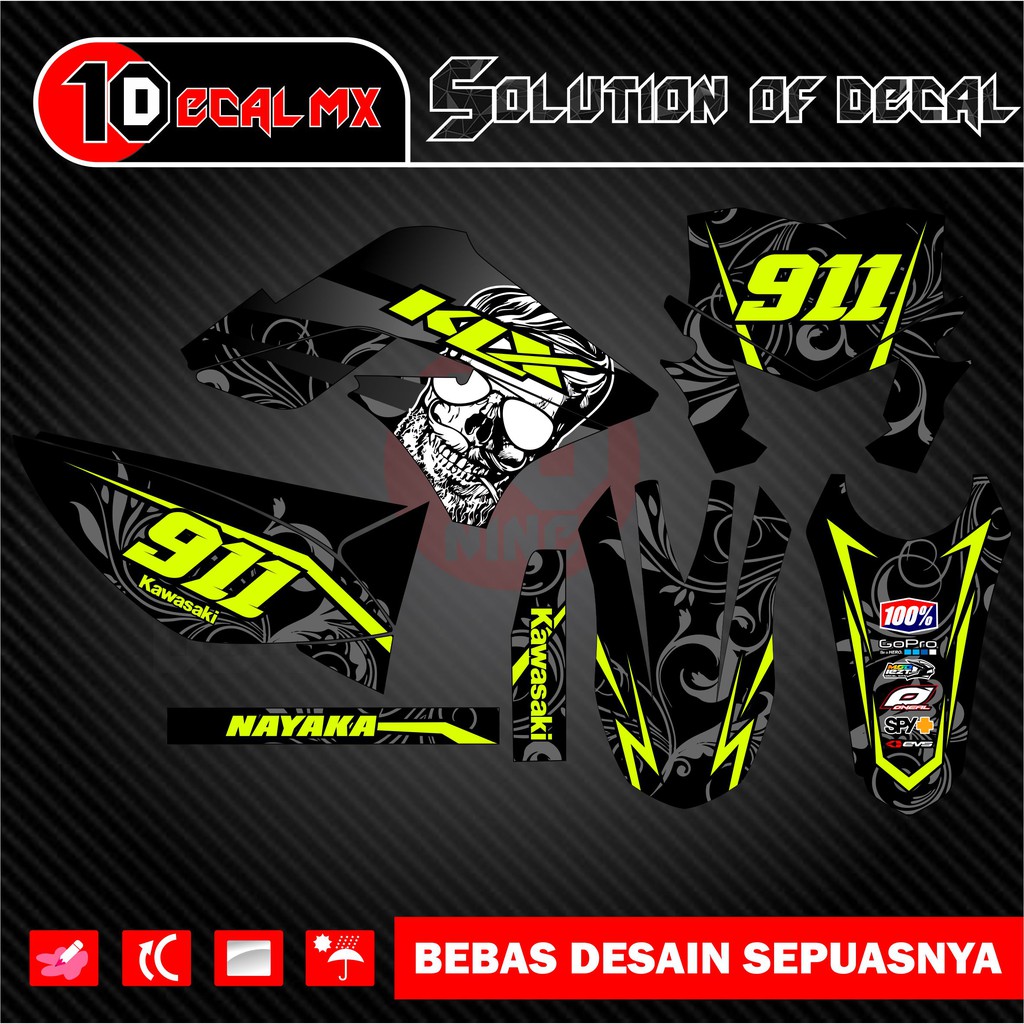 decal klx 150 lama stabilo