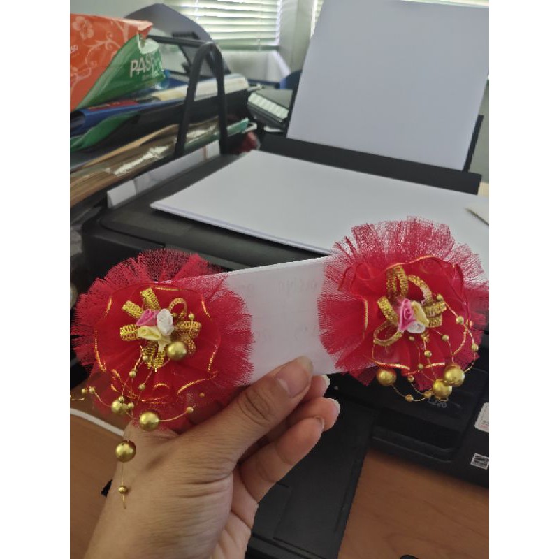 FerenHongXia pita rambut bunga CNY IMLEK TERMURAH