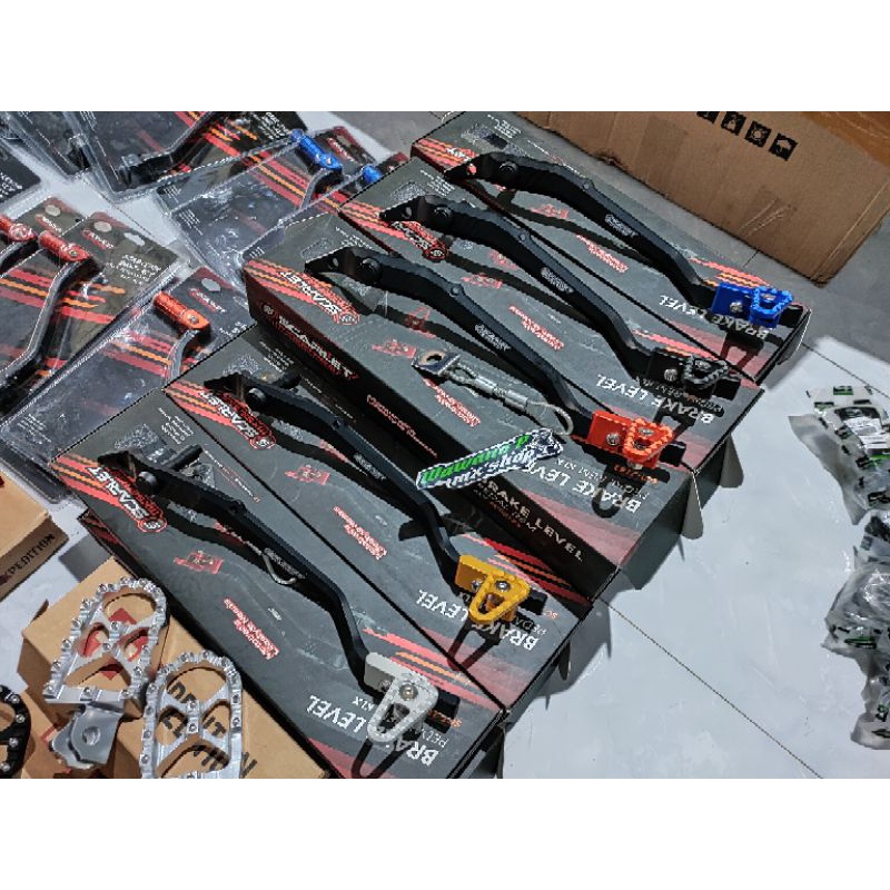 pedal rem Scarlet klx  crf warna lengkap