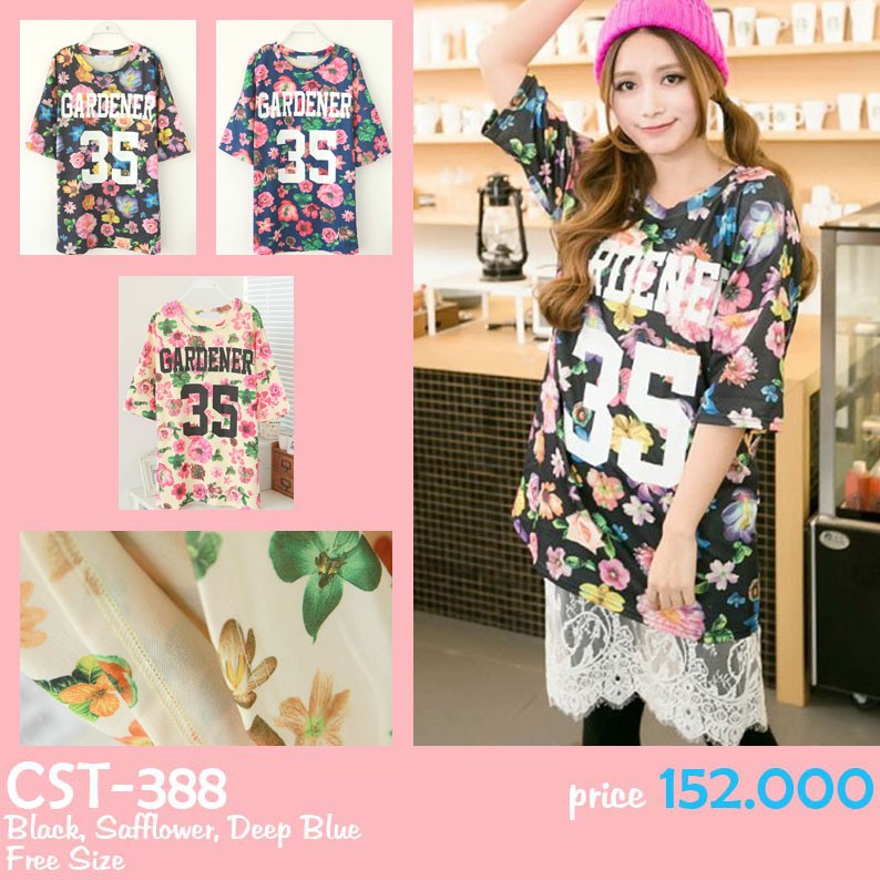 Pakaian Atasan Wanita CST-388 || T-shirt || Kaos Wanita