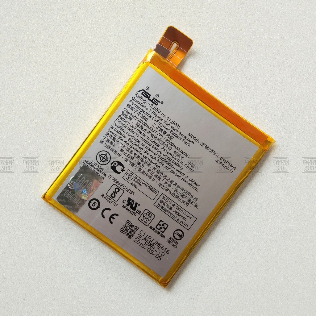 Baterai Asus Zenfone 3 Laser ZC551KL C11P1606 Batrai Batre Battery HP Handphone Zenphone