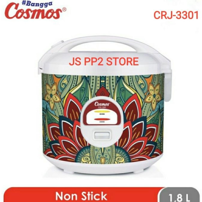 Magic Com / Rice Cooker Smart 1,8 Liter Premium Cosmos Crj-3301 Ori Denavitaloka