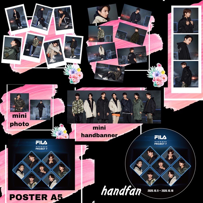 FANKIT BTS FILA PROJECT 7 PAKET HEMAT KPOP MURAH POLAROID PHOTOCARD HANDBANNER POSTER PHOTOSTRIP