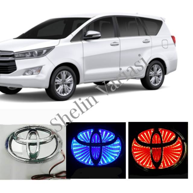 TERLARIS Emblem logo Led 3 Dimensi Toyota innova