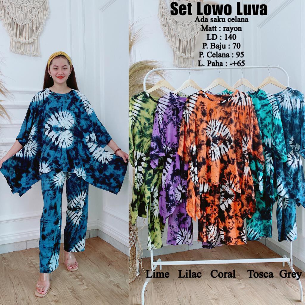 Setelan One  Set Rayon Lowo  Luva Morly Sisdya Terva