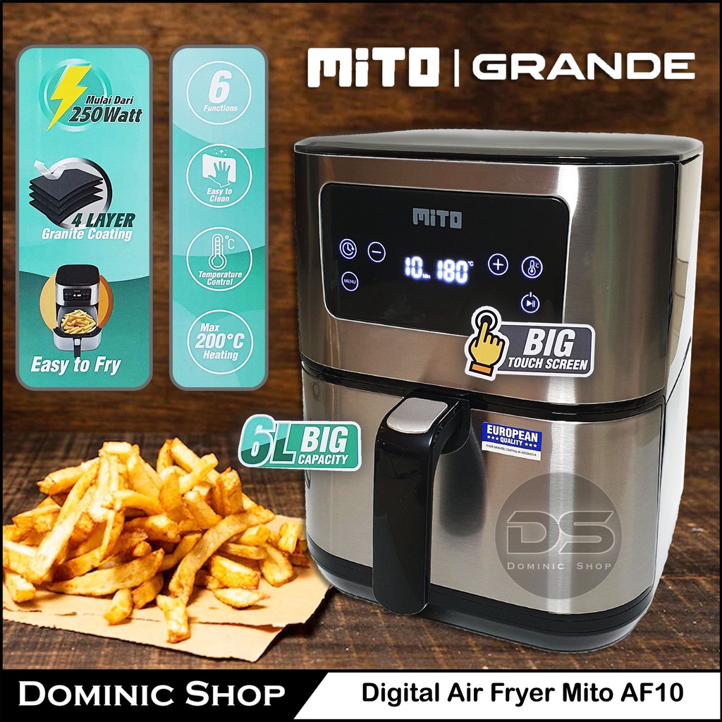 Air Fryer Mito GRANDE (AF10) / Penggorengan Tanpa Minyak / Digital Air Fryer Mito / DigiFry