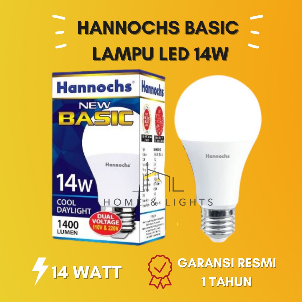 Lampu LED Murah Hannochs Basic LED Bulb 14W