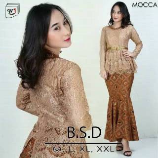 Bsd Brukat Mermaid Set Kebaya Rok Duyung Shopee Indonesia