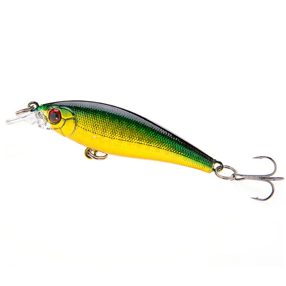 [Jianxin] Umpan Pancing Crankbait Simulasi Mata 3d 7.5cm 6.7g Dengan Kait