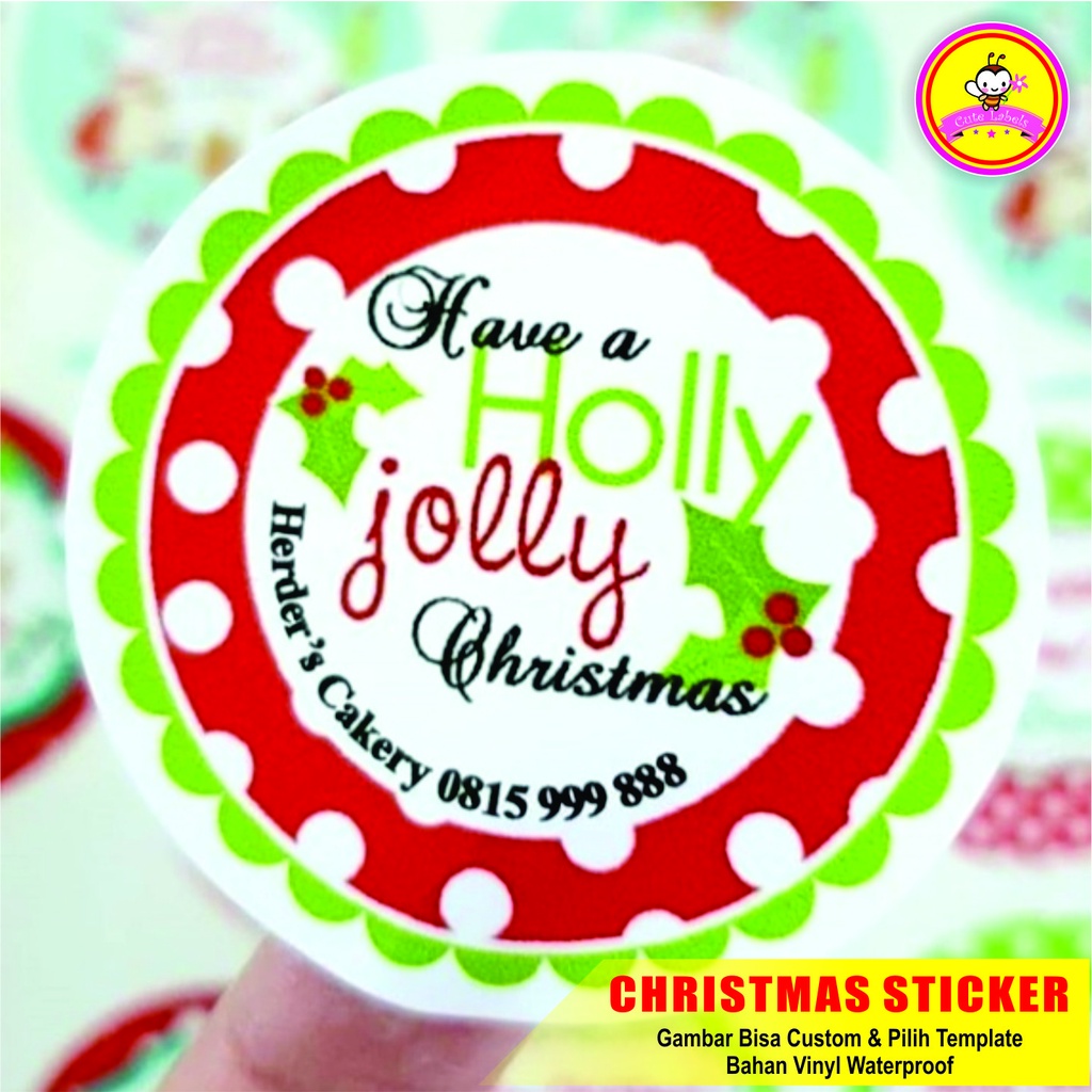 

CHRISTMAS STICKER Round CR 050