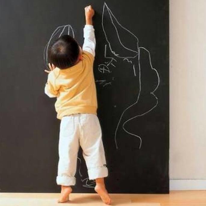 

BISA COD 2 Meter sticker blackboard chalkboard papan tulis kapur stiker wall