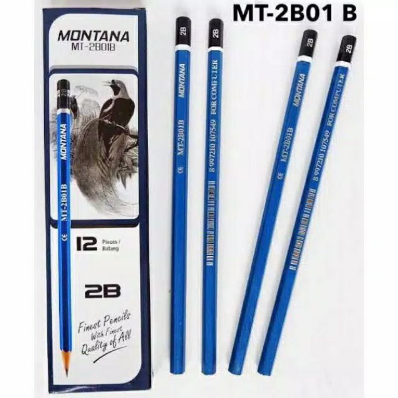 

Pensil tulis kayu MONTANA, M2000 ORIGINAL 2B for computer high quality