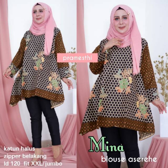 Mina blouse aserehe jumbo