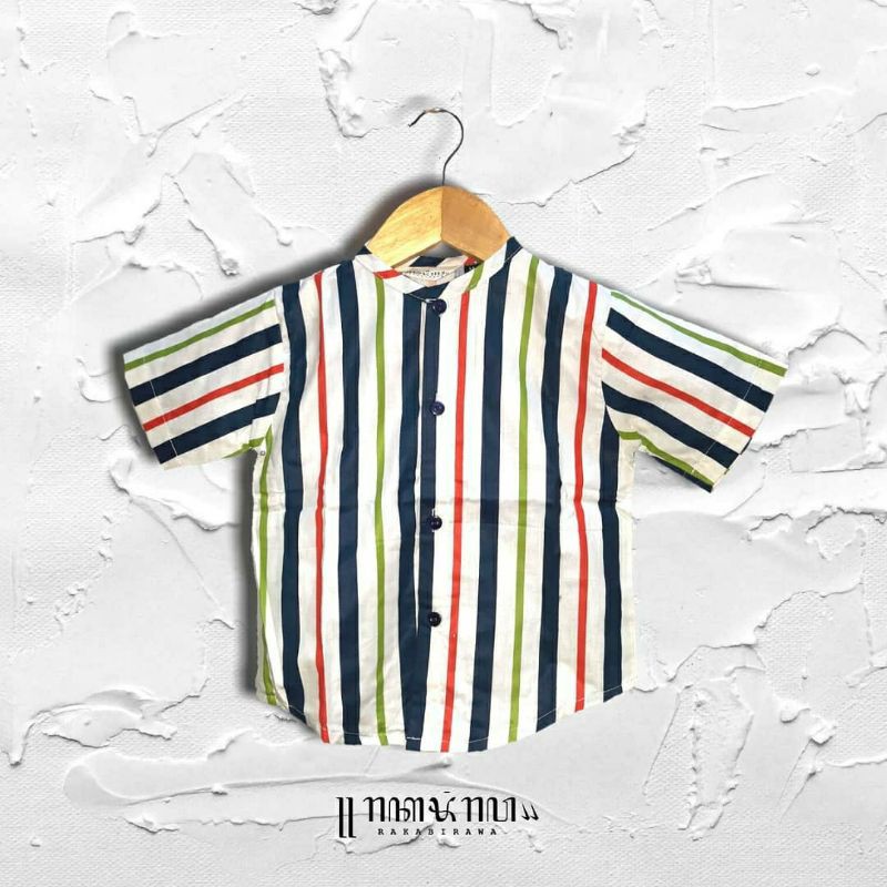 KEMEJA ANAK LAKI-LAKI - KEMEJA GARIS-GARIS - KEMEJA KEKINIAN - KEMEJA KATUN JEPANG - KEMEJA ANAK