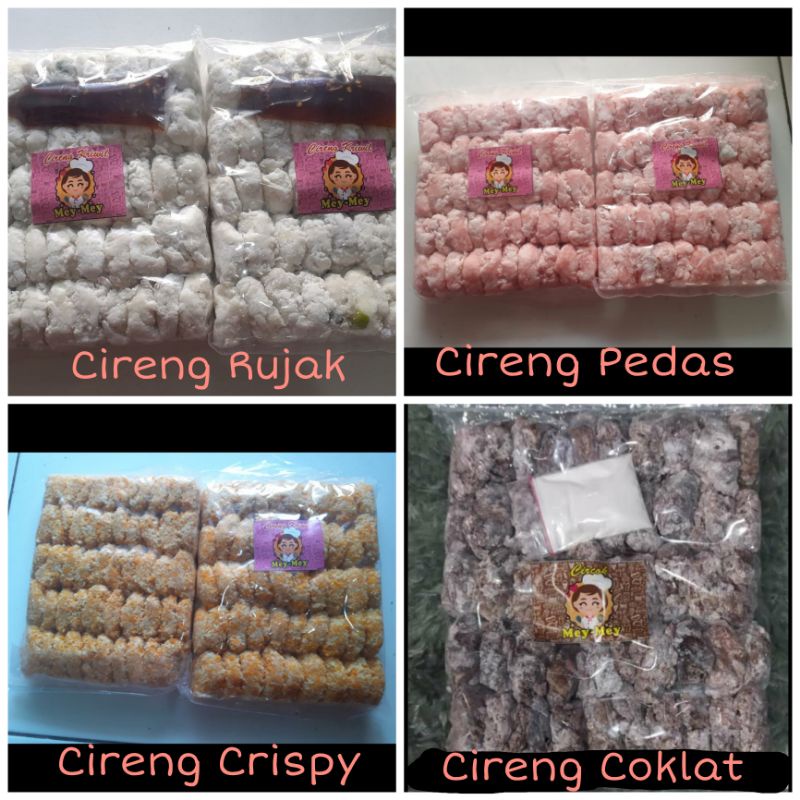 

Cireng Rujak, Crispy, Pedas dan Coklat isi 50