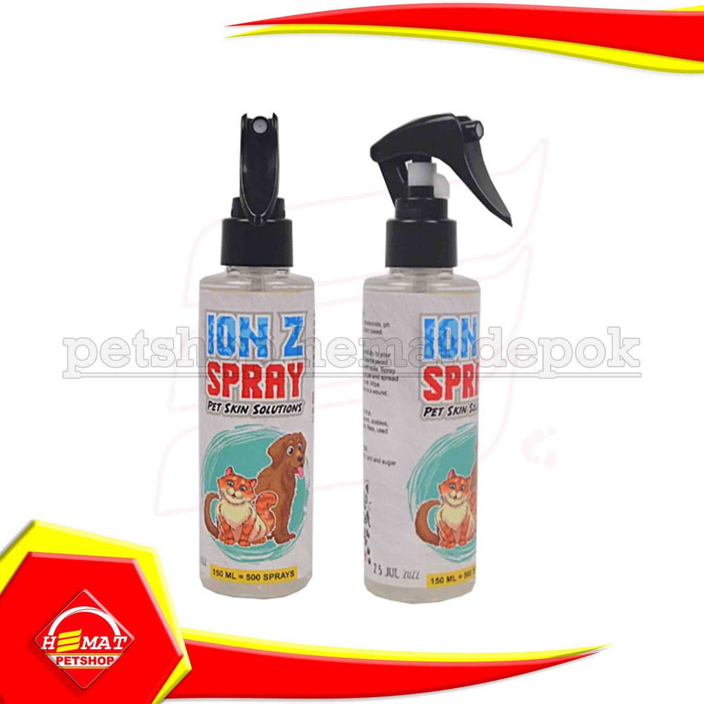 Obat jamur ION Z Spray 100 ml luka gatal infeksi anjing kucing scabies