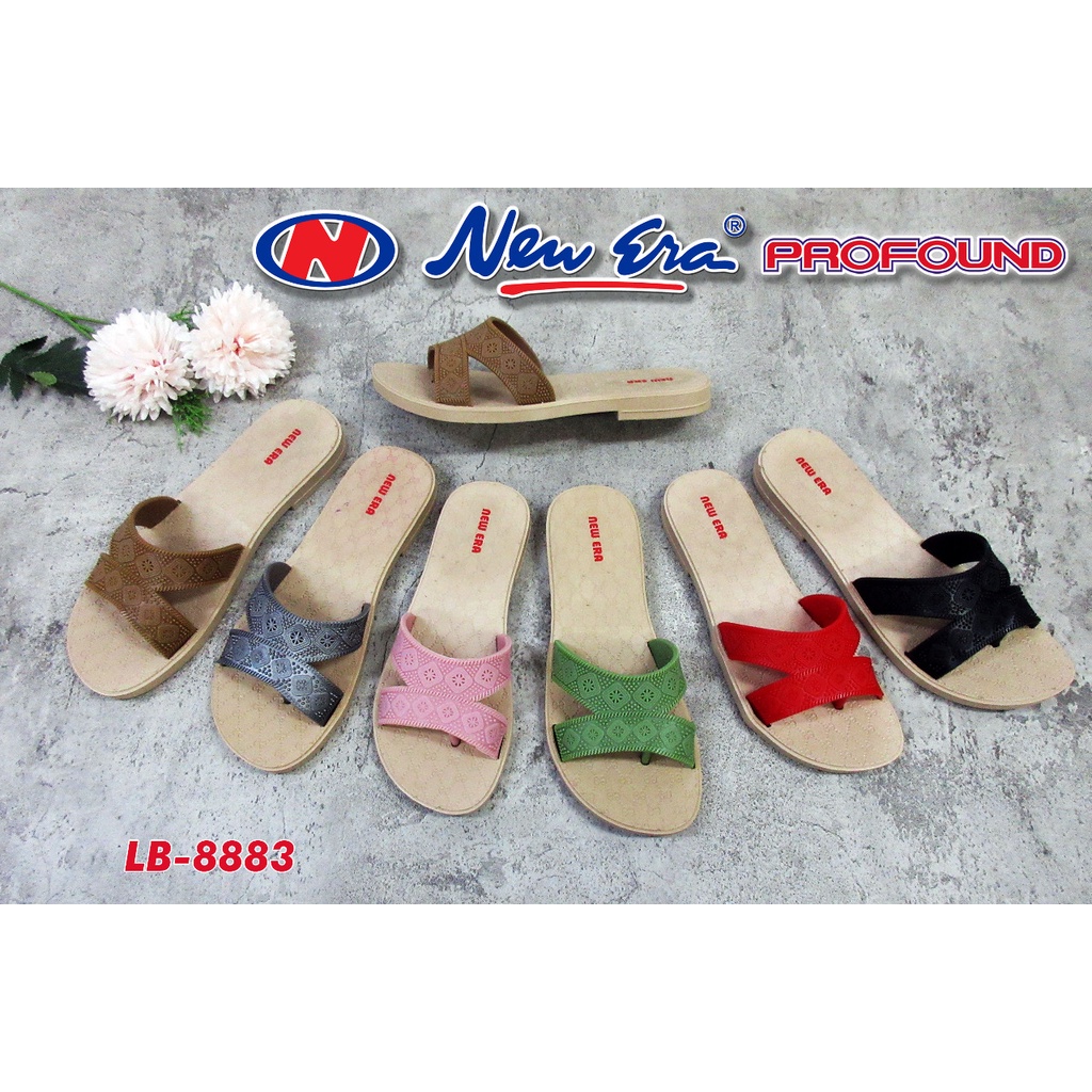 gof NEW ARRIVAL NEW ERA LB 8883 Sandal Karet Wanita Slop Sandal Slop Jelly Size 37-41