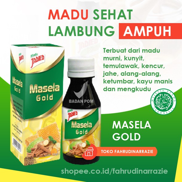 JADIED Masela Gold / Madu Sakit Maag / Madu Asam Lambung / Madu Gerd / Obat Sakit Maag Asam Lambung