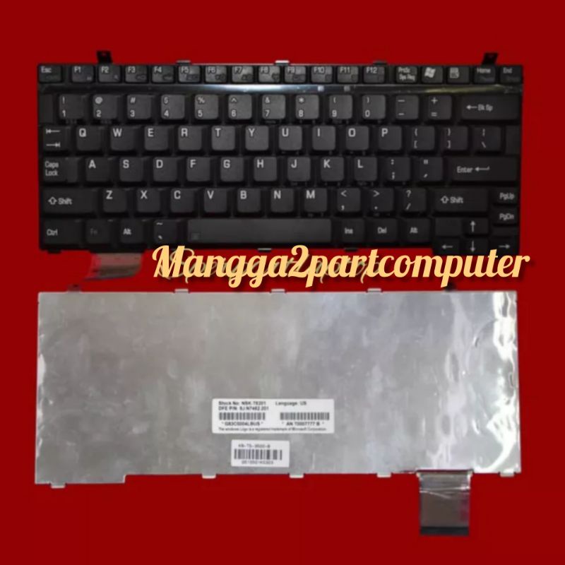 KEYBOARD TOSHIBA PORTEGE 3500 M500 R100 SATELLITE U200 SERIES BLACK